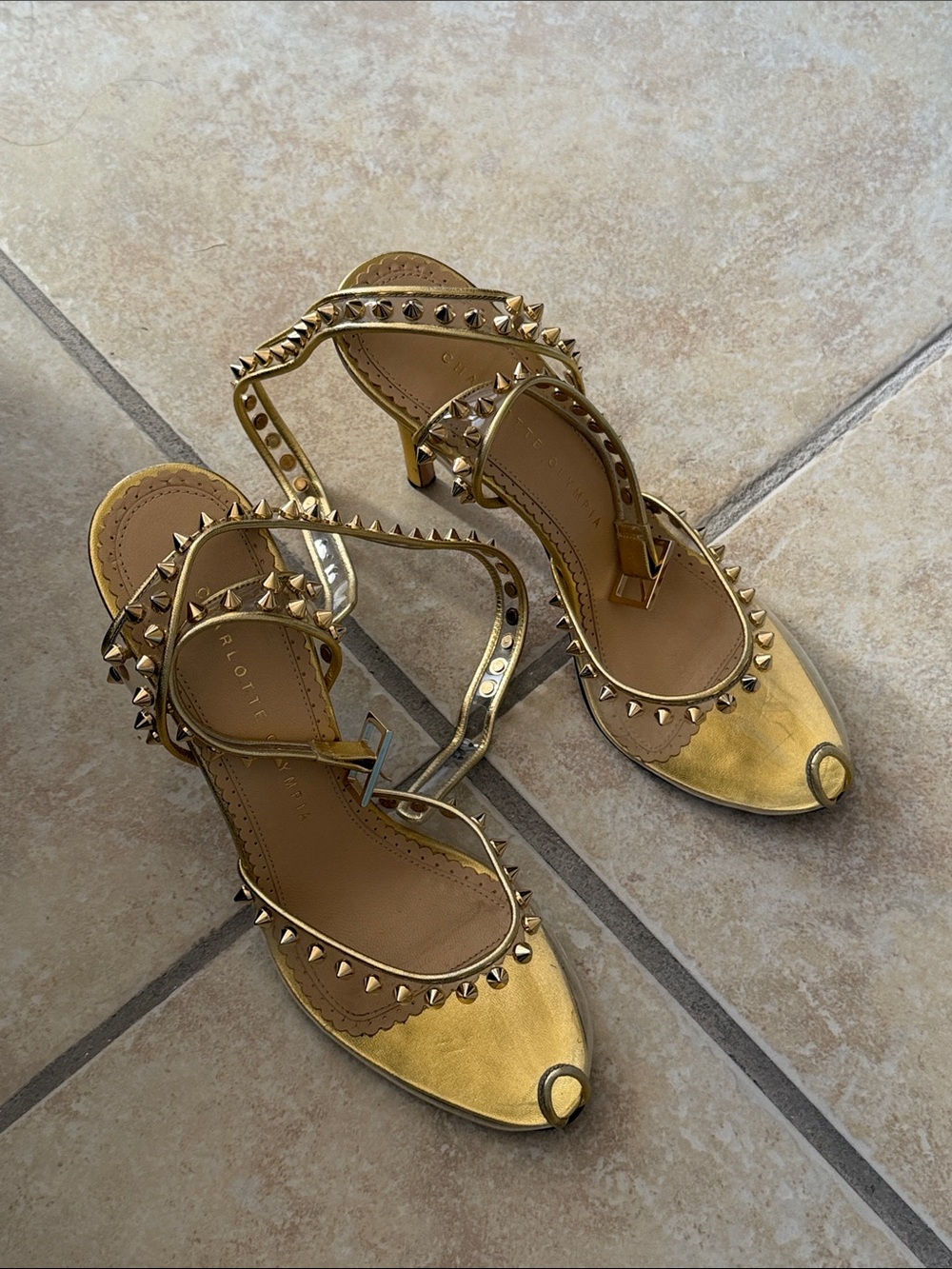 Charlotte Olympia Gold Heels